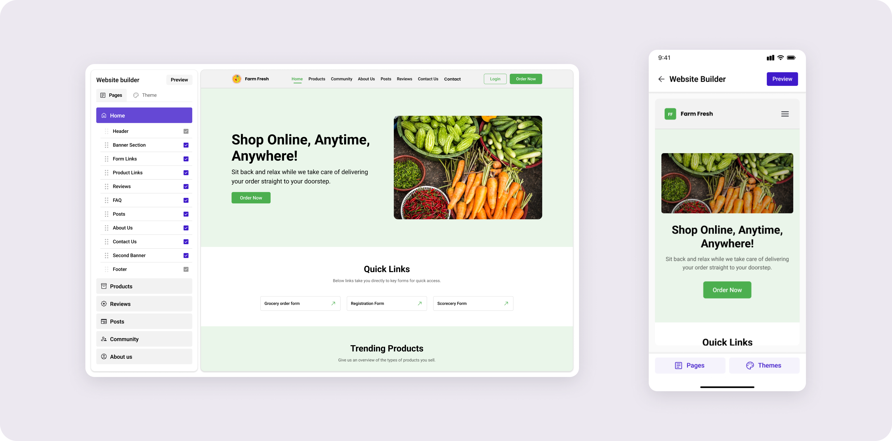 Neartail Website Builder hero